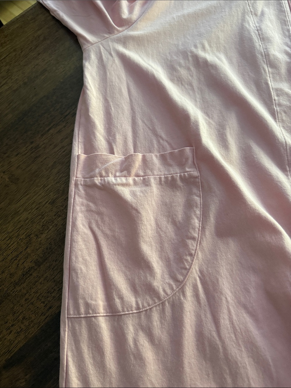 Pink 3/4 sleeve zip up robe - Picture 8 of 9